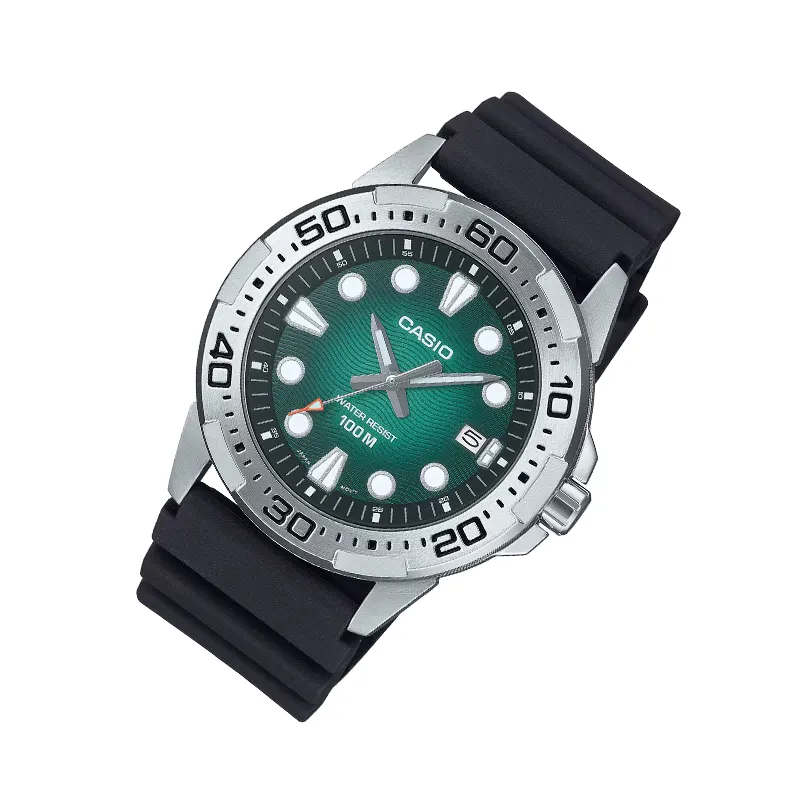 Casio Enticer Japan Marine sports Green Dial Men's Watch- MTD-140-3AV